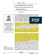 Acoustic Communication in Birds - Kumar (2003)