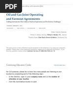 Oil and Gas Joint Operating and Farmout Agreements: Presenting A Live 90-Minute Webinar With Interactive Q&A