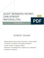 Audit Berbasis Resiko Dan Konsep Materialitas