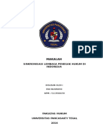 MAKALAH Sinkronisasi Lembaga Penegak Hukum