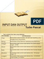 Input Dan Output Pascal