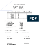 Perhitungan Waktu Efektif Kelas Ix