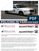 Mainstreet - Policing in Vancouver
