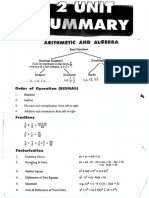 Maths 2 Unit Notes - Full Summary