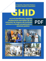 Ghid Privind Planificarea Organizarea Si Desfasurarea Exercitiilor de Simulare A Actiunilor de Raspuns Ale Institutiilor Medico-Sanitare La Situatii Exceptionale Si Urgente de Sanatate Publica