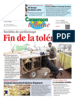 Cameroon Tribune Du 01 Septembre 2016