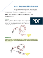 Difference Between Distance and Displacement