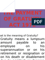 The Payment of Gratuity Act