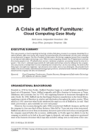 A Crisis at Hafford Furniture Cloud Computing Case Study