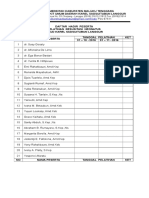 Daftar Hadir Peserta Pelatihan Resusitasi