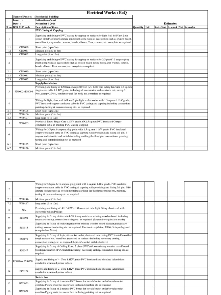 02022013020-ProejctBoQ - Copy.pdf | Electrical Connector | Electrical