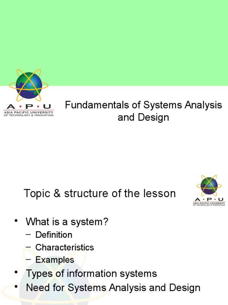 Systems Analysis and Design Fundamentals | PDF | System | Information ...