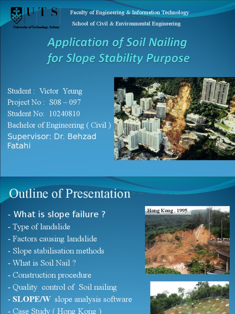 Soil nailing thesis image