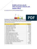 Daftar Harga Alat Kimia Dan Bahan Kimia