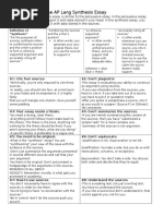 guide to writing a synthesis essay