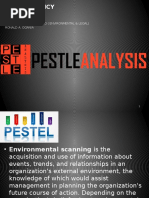 Report on Public Policy (PESTEL ANALYSIS)