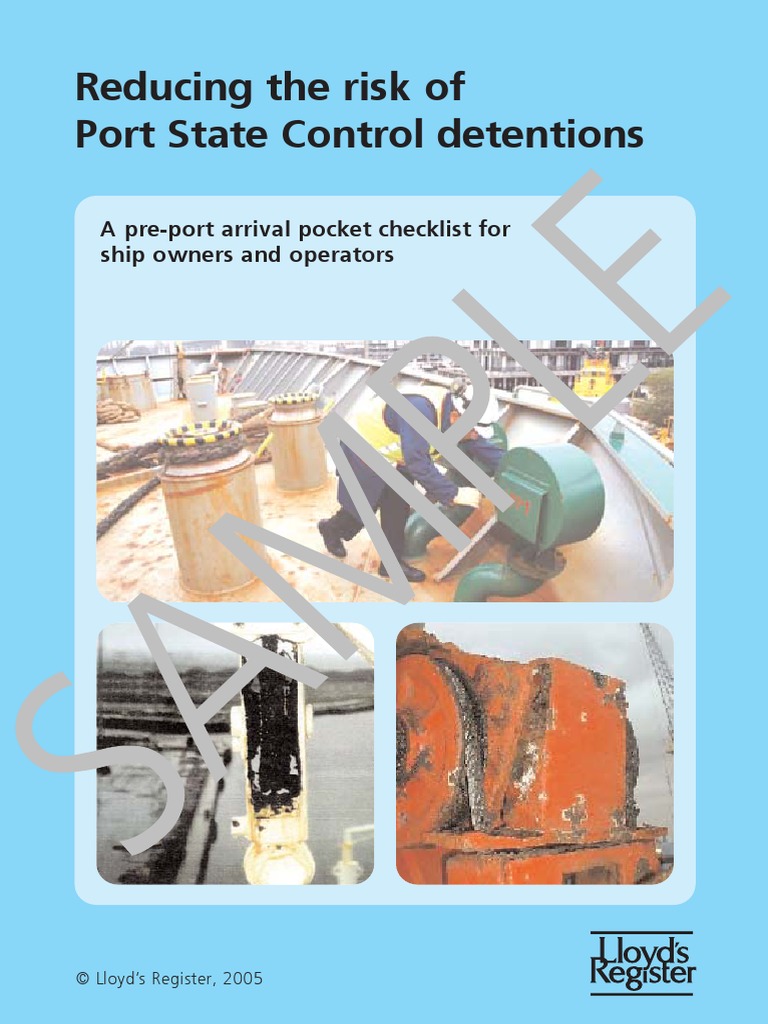 LLOYDS Pre-Port Arrival Pocket Checklist | PDF | Water Transport ...