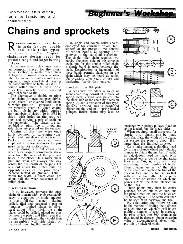 Chain Design for Model Engineers | PDF | Mechanical Engineering ...