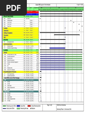 Project Detailed Schedule