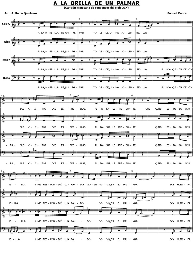 A La Orilla de Un Palmar