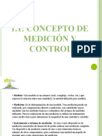 1.1: Concepto de Medición Y Control