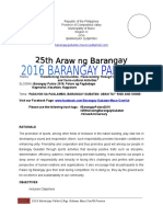 2016 Barangay Palaro Mechanics