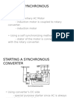 Starting A Synchronous Converter