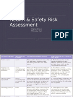 Health & Safety Risk Assessment