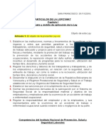 LOPCYMAT Competencias Instituto Nacional Prevención Salud Seguridad Laborales