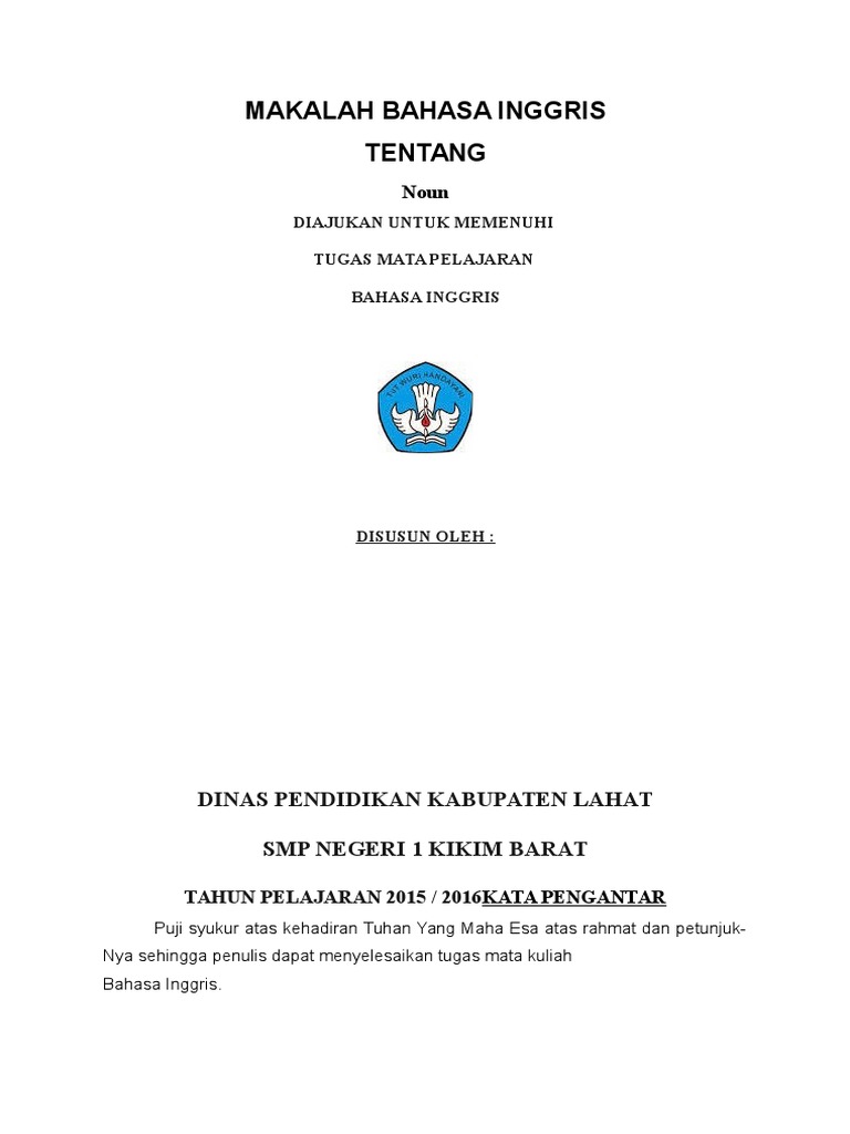Makalah Bahasa Inggris