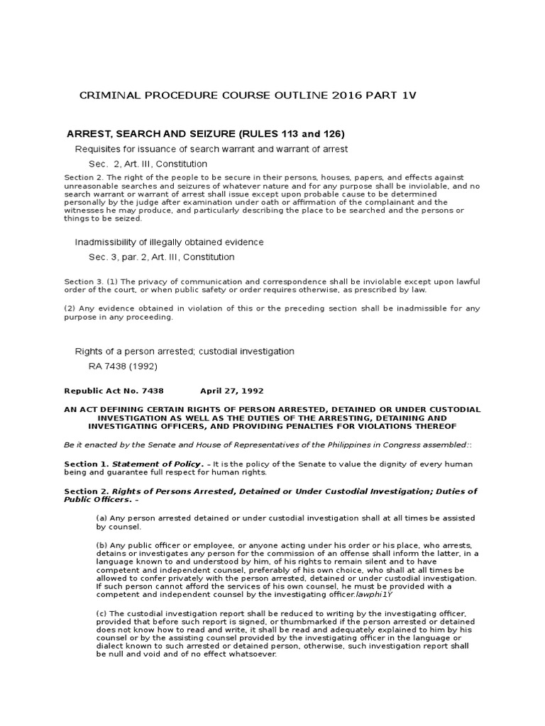 Criminal procedure outline 2020 picture