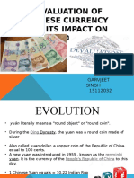 Devaluation of Chinese Currency and Its Impact On India: Garvjeet Singh 15112032