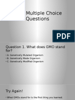Gmo Multiple Choice Questions