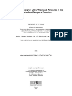 (D) Analysis and Design of Ultra-Wideband Antennas in The Spectral and Temporal Domains - LEON - 2010