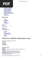 Fichas de Avaliação Matemática 4 Ano