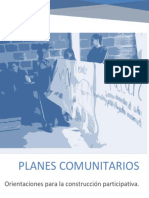 Formulación participativa Planes Comunitario.