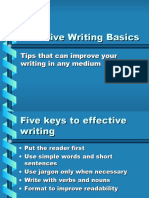 Five Keys to Effective Writing