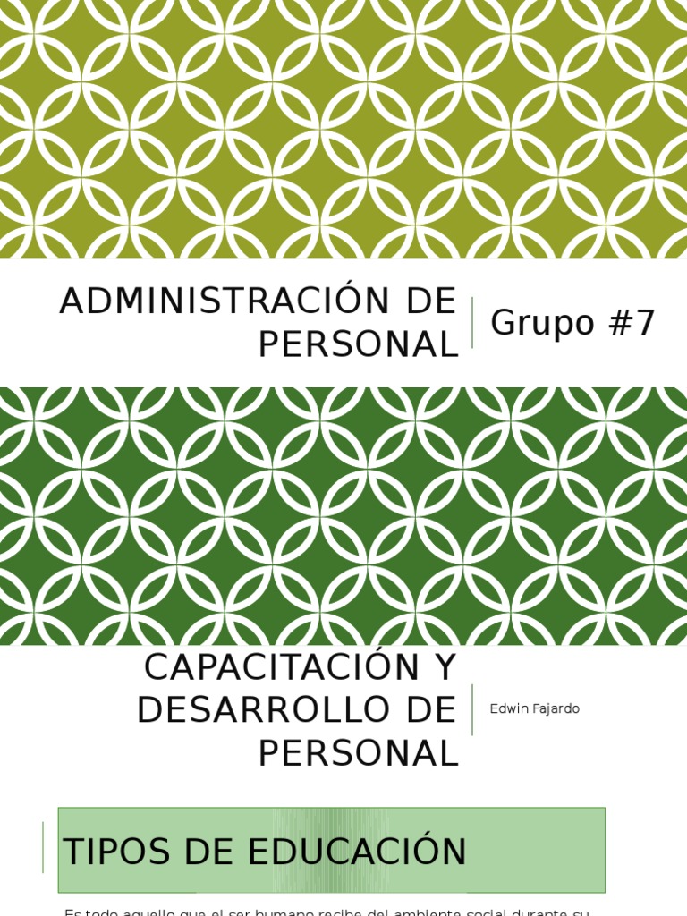 Capacitación y Desarrollo de Personal | PDF | Derecho laboral | Aprendizaje