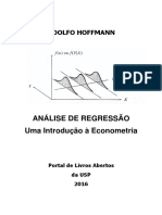 Hoffmann (2016) - Análise de Regressão - Introdução à Econometria