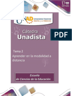 Tema 2 Aprender en La Modalidad a Distancia