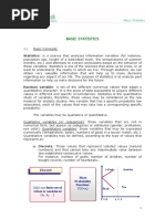 Basic Statistics: Statistics: Is A Science That Analyzes Information Variables (For Instance