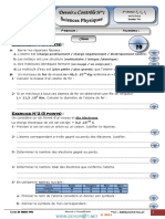 Devoir de Contrôle N°1 - Physique - 1ère AS (2014-2015) MR Galaï Abdelhamid