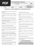 Exercicios Lista Sobre Pronome Relativo 9 Ano 4511125