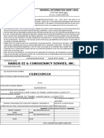 Habilis Ee & Consultancy Servies, Inc.: General Information Sheet (Gis)