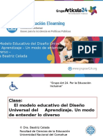 Power Point Clase El Modelo Educativo Del DIseño Universal Del Aprendizaje