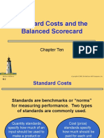 Chapter 10 - Standard Costs and The Balance Scorecard