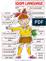 Classroom Language for Students Poster Worksheet