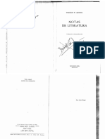 Theodor Adorno El Ensayo Como Forma