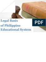 Legal Basis of Philippine Educational System