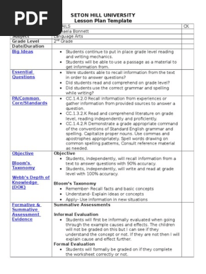 lesson plan 2